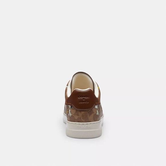NWT Coach X Peanuts Mens Sneaker In Signature Canvas With Snoopy Woodstock CBZ76 main image 6